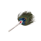 5 Par Pure Silver Mor Pankh Peacock Feather Shriramsilverworks