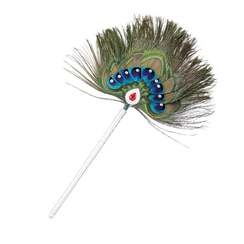 9 Par Pure Silver Mor Pankh Peacock Feather Shriramsilverworks