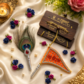 999 Silver Ram Bhakti Combo - Ram Dwaja, Hanuman Chalisa & MorPankh Shriramsilverworks