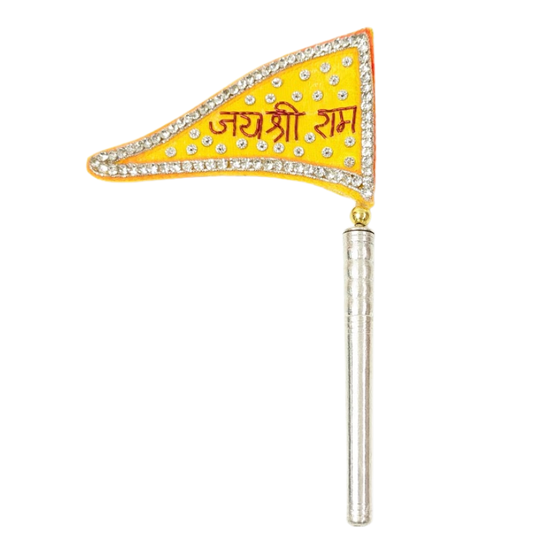 Pure Silver Jai Shree Ram Dwaja Flag Shriramsilverworks