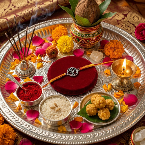 925 Silver Om Rakhi Shriramsilverworks