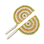 Handcrafted Pure Silver Pankhi For Laddu Gopal with Pearl Work Shriramsilverworks