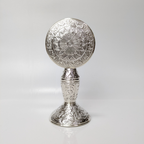 Heritage Handcrafted Silver Table Clock Shriramsilverworks
